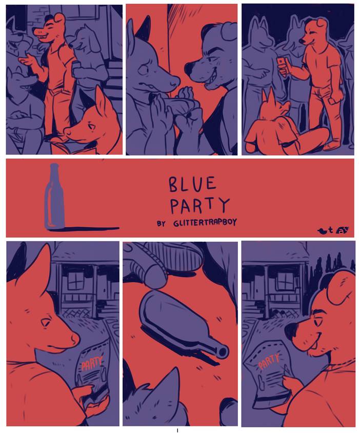 Blue party (Truyện không lời: Trò chơi xoay chai) - Trang 2