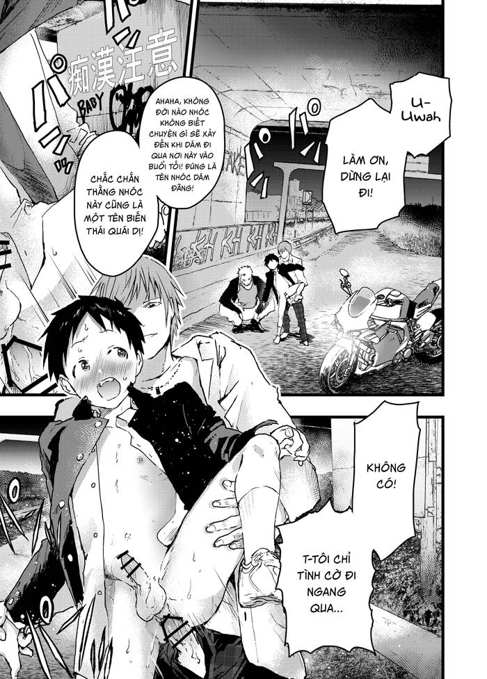 Một cậu bé bị hiếp dâm và rơi vào trạng thái khoái cảm (Rape Sarete Kairaku Ochi Chikan ni Goukan Sareta Shounen) - Trang 4