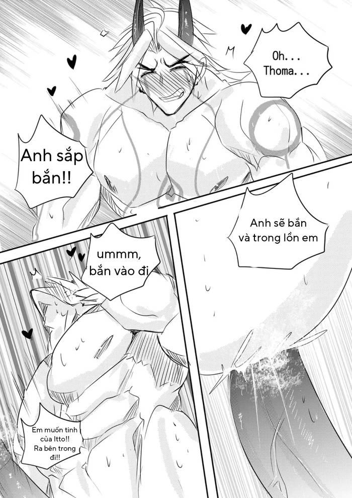 [Hai manga] Thoma & Itto Beach Chapter 1 – Genshin Impact dj  - Trang 38