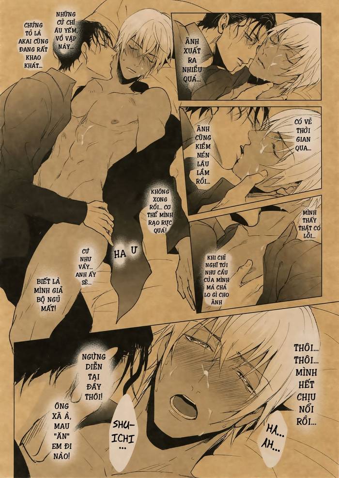 Akai x Amuro - Tập 4 - Dòng Sữa Ngọt Ngào (Something White) - Detective Conan Doujinshi - Trang 10