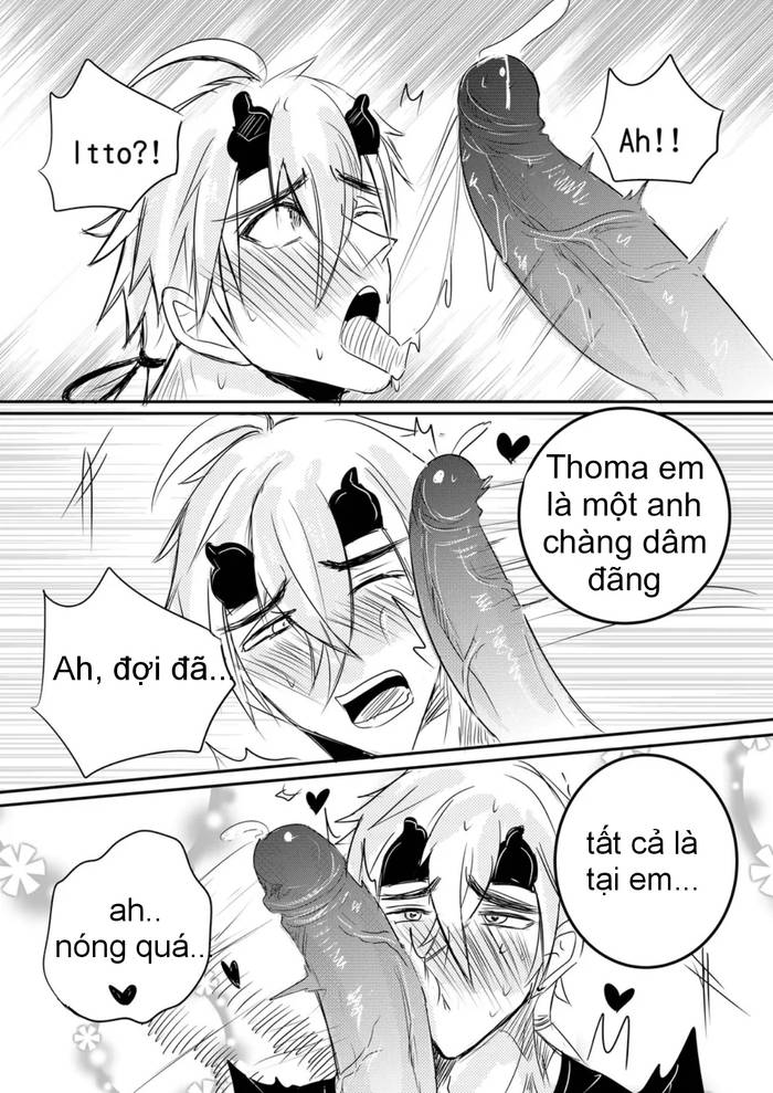 [Hai manga] Thoma & Itto Beach Chapter 1 – Genshin Impact dj  - Trang 11