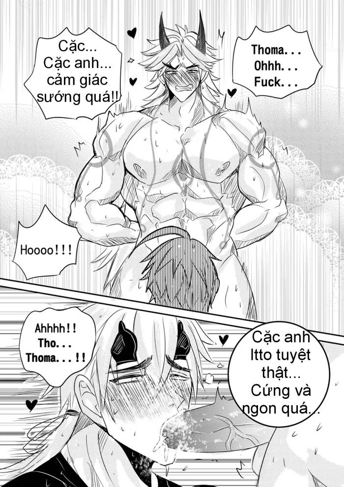 [Hai manga] Thoma & Itto Beach Chapter 1 – Genshin Impact dj  - Trang 9