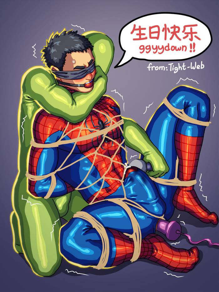 Spiderman yaoi bondage - Trang 16