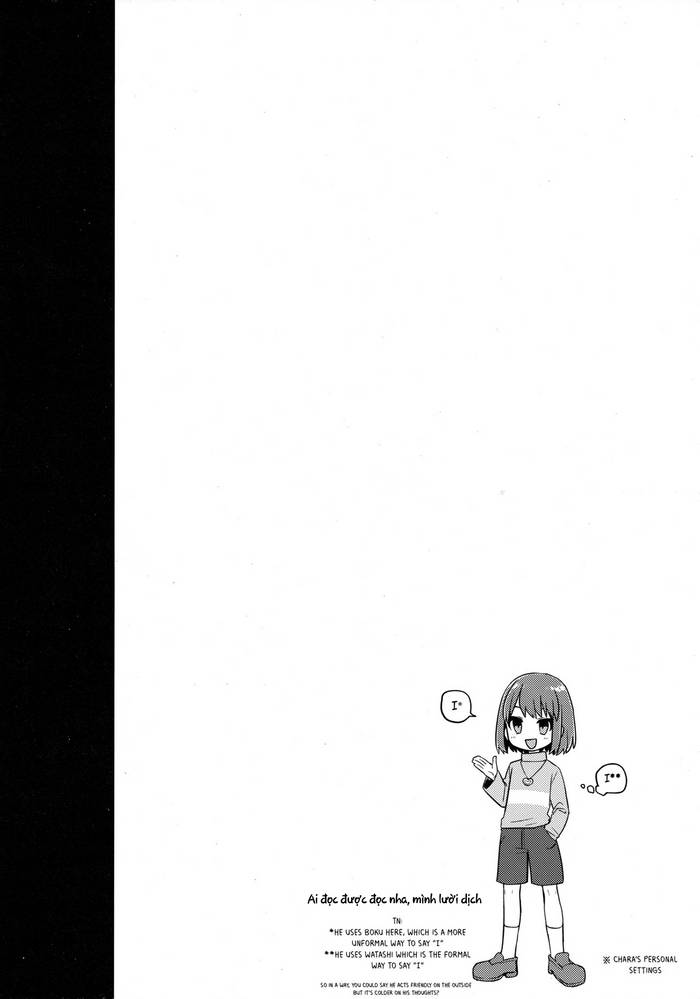 Chara × Asriel (Undertale fanbook 1) - Trang 3