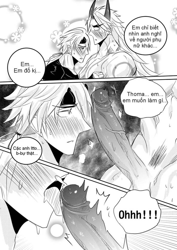 [Hai manga] Thoma & Itto Beach Chapter 1 – Genshin Impact dj  - Trang 8